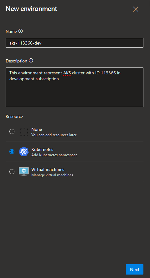 New Azure DevOps Environment