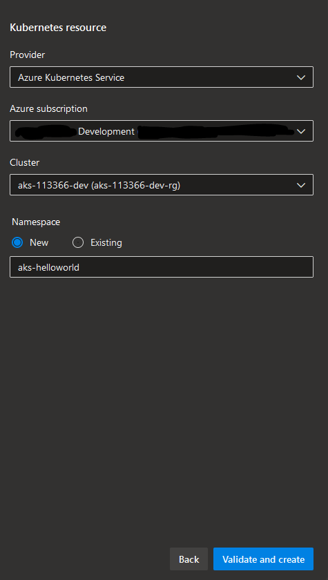 New Azure DevOps Kubernetes resource